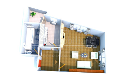 O camera,  decomandat ,  41 mp , de vanzare apartament in zona Nicolina,  (Pizza Nico) 151938
