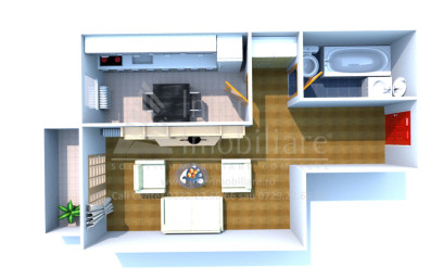 O camera,  decomandat ,  42 mp , de vanzare apartament in zona Galata,  (Sun City) 151278