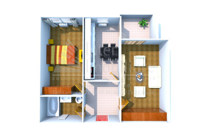 2 camere,  decomandat ,  57 mp , de vanzare apartament in zona Nicolina,  (Pizza Nico) 151943