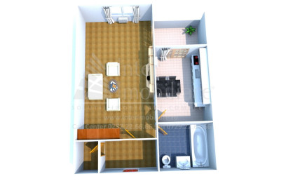 Apartament, o camera,  decomandat ,  41 mp , Nicolina, de vanzare,  (Pizza Nico) 151936